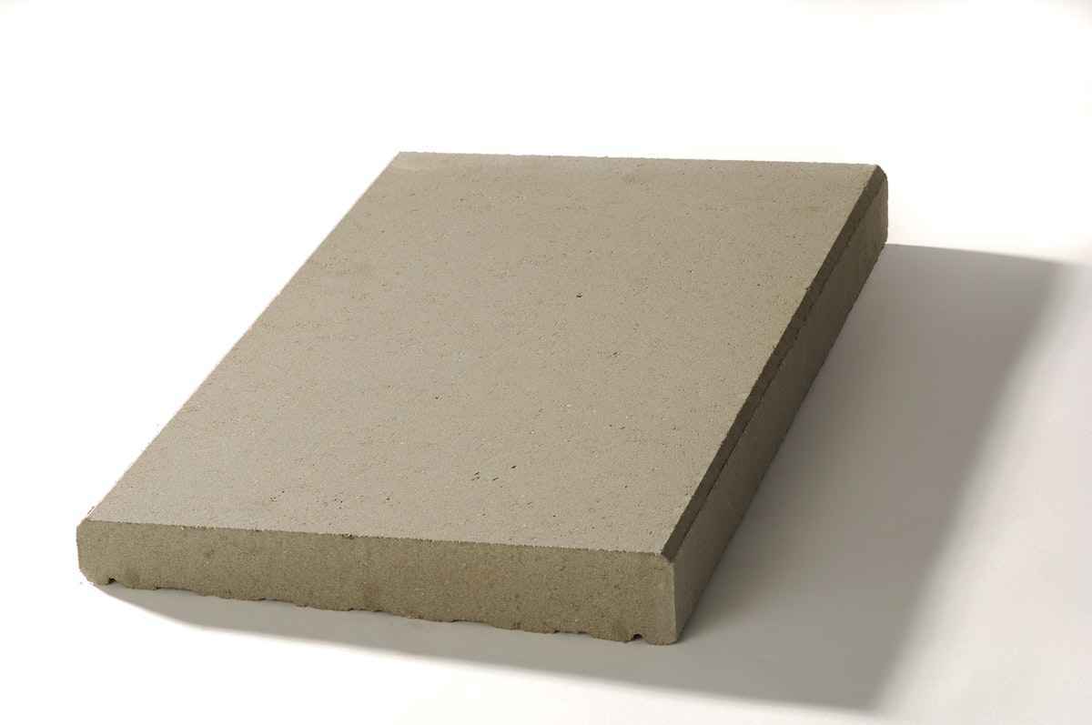 WESERWABEN® Mauerabdeckungen Naturgrau glatt Pultdach 25 x 5 x 49 von WESERWABEN