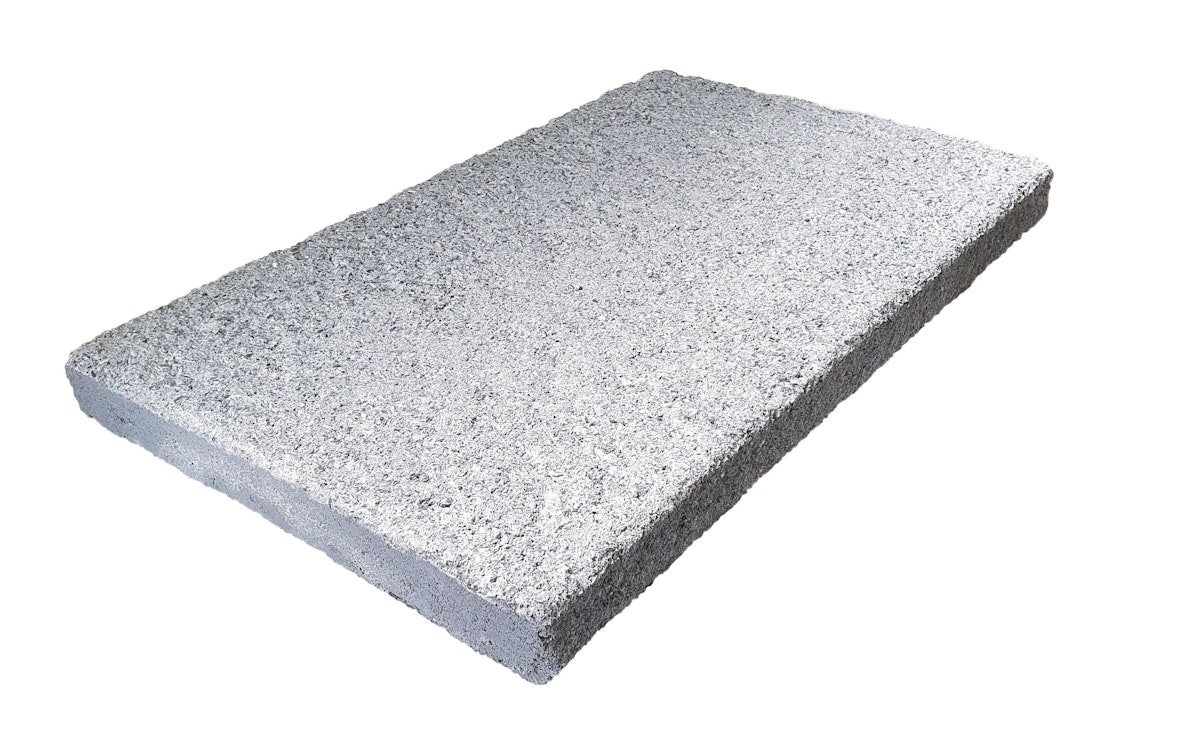 WESERWABEN® Mauerabdeckungen Silber-Grau crush® flach 35 x 4 x 49 von WESERWABEN