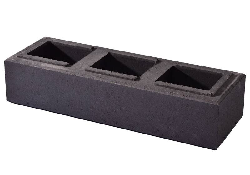 WESERWABEN® Mauersteine Trend-Line Long Anthrazit glatt Long Mauerstein 1 ½ von WESERWABEN