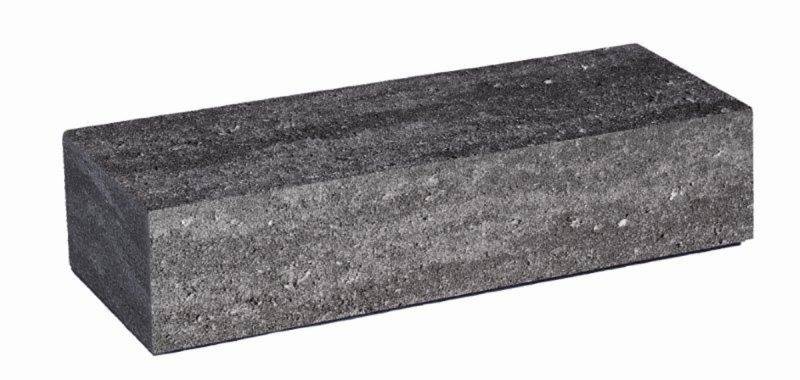 WESERWABEN® Mauersteine Trend-Line Long Anthrazit nuanciert Long Abschlussstein 1 ½ von WESERWABEN