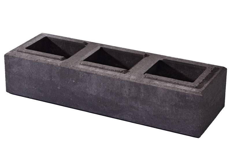 WESERWABEN® Mauersteine Trend-Line Long Anthrazit nuanciert Long Mauerstein 1 ½ von WESERWABEN