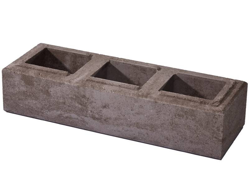 WESERWABEN® Mauersteine Trend-Line Long Grau-terra meliert Long Mauerstein 1 ½ von WESERWABEN