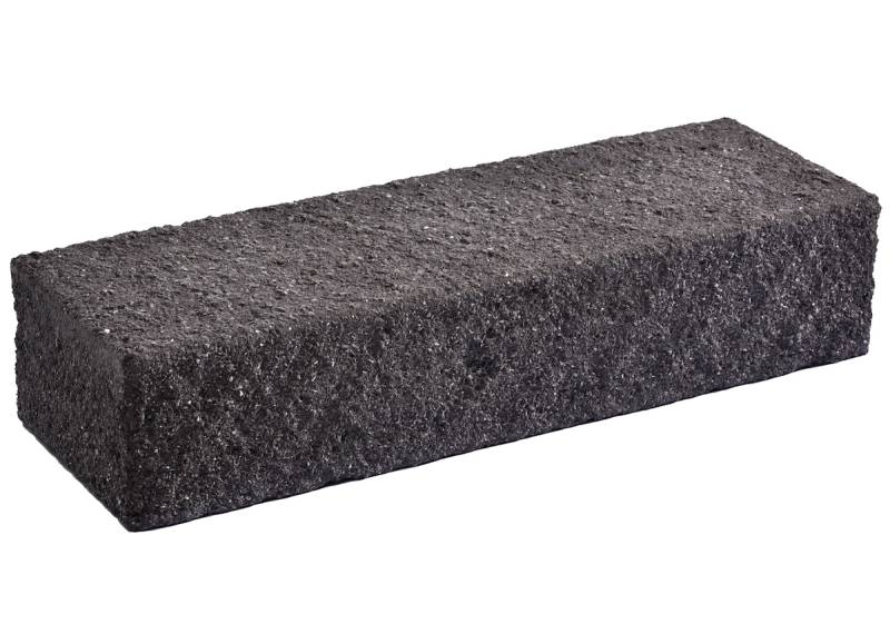 WESERWABEN® Mauersteine Trend-Line Long Lava anthrazit crush® Long Abschlussstein 1 ½ von WESERWABEN