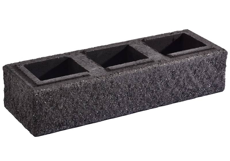 WESERWABEN® Mauersteine Trend-Line Long Lava anthrazit crush® Long Mauerstein 1 ½ von WESERWABEN