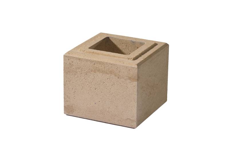 WESERWABEN® Mauersteine Vario-Line® Classic Creme-beige meliert Mauerstein ½ von WESERWABEN