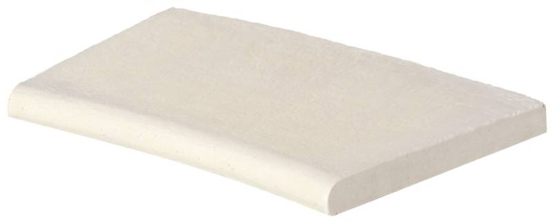 WESERWABEN® Pool- / Beckenrandsteine - Aquitaine Betonweiß - Guss Innenrundung R350 50 x 31 x 3,2 cm Flache Steine von WESERWABEN