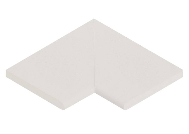 WESERWABEN® Pool- / Beckenrandsteine - Licia Betonweiß Element Ecke 90° 49,6 x 31 x 3,5 cm Flache Steine von WESERWABEN