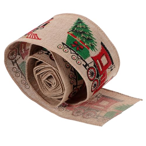 WESIEVYA Weihnachtsband Mit Cartoon-Muster 1 Rolle Dekoband Verpackungsband Für Bastelarbeiten Und Dekoration WESIEVYA Weihnachtsband Mit Cartoon-Muster 1 Rolle Dekoband Verpackungsband Für Bastelarbeiten Und Dekoration von WESIEVYA