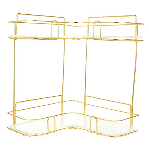 WESIEVYA 1 Satz Eckregal Badezimmer Organizer Multifunktionales Stöckiges Gewürzregal Platzsparend für Bad Wohnzimmer und Schreibtisch Modern für Jede Ecke von WESIEVYA