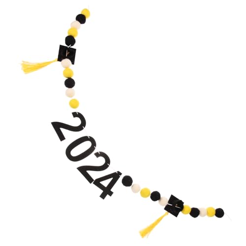 WESIEVYA 1satz Graduationsbanner Mit Doktorhut-Design Party-Dekoration Fotohintergrund Und Banner Für Abschlussfeiern Fransen von WESIEVYA