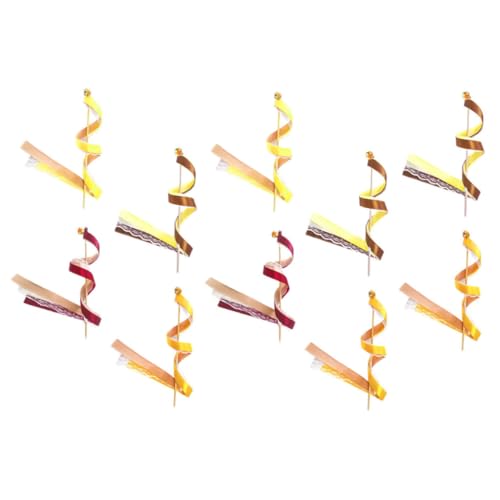 WESIEVYA 10 Stück Feenstäbe Aus Hochzeitsbändern Dekorative Spitzenbänder Gemischte Farben Mit Glöckchen Leuchtende Party-Dekoration WESIEVYA 10 Stück Feenstäbe Aus Hochzeitsbändern Dekorative Spitzenbänder Gemischte Farben Mit Glöckchen Leuchtende Party-Dekoration von WESIEVYA