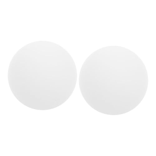 WESIEVYA 2 Stück Runde opalfarbene Glas Lampenschirme kugelförmig satiniert für Fassung bruchsicherer Ersatzschirm mit elegantem Metallgewinde für Pendel Wandlampen von WESIEVYA