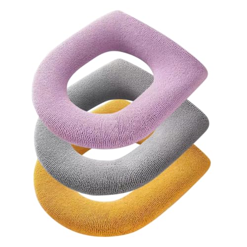 WESIEVYA Toilettensitzbezug Waschbar Toilettensitzkissen Pad Gepolstertes Toilettensitzbezug Toilettensitzwärmer-bezug Toilettenbezug Weicher WESIEVYA Toilettensitzbezug Waschbar Toilettensitzkissen Pad Gepolstertes Toilettensitzbezug Toilettensitzwärmer-bezug Toilettenbezug Weicher von WESIEVYA