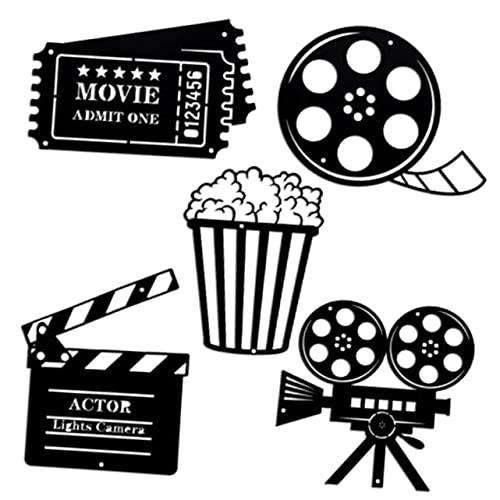 WESIEVYA 5 Stücke Kino Decor Zimmer Dekorationen Für Heimkino Film Nacht WESIEVYA 5 Stücke Kino Decor Zimmer Dekorationen Für Heimkino Film Nacht von WESIEVYA