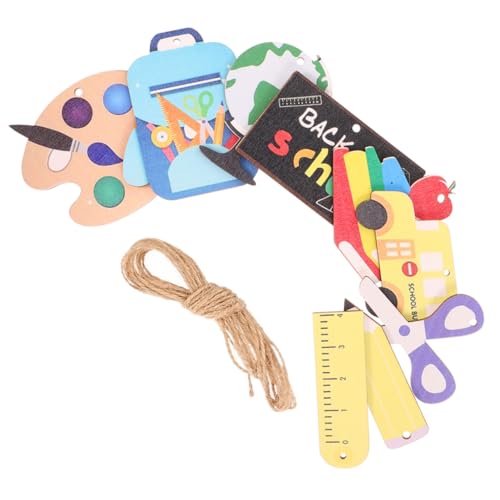 WESIEVYA 9 Stück Teiliges Schulanfang Deko Hängende Girlanden Klassenzimmer Wanddekoration Bunte Party Ornamente Für Indoor Outdoor Zur Einschulung und Party WESIEVYA 9 Stück Teiliges Schulanfang Deko Hängende Girlanden Klassenzimmer Wanddekoration Bunte Party Ornamente Für Indoor Outdoor Zur Einschulung und Party von WESIEVYA