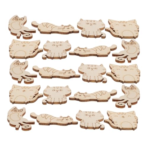 WESIEVYA Bastel-holzausschnitte 100 Stück Holz-tierscheiben Zum Bemalen Unfertige Holzdekor-elemente WESIEVYA Bastel-holzausschnitte 100 Stück Holz-tierscheiben Zum Bemalen Unfertige Holzdekor-elemente von WESIEVYA