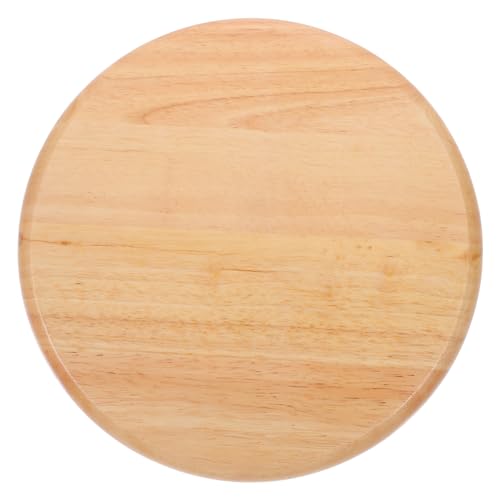 WESIEVYA Gummiholzplatten Rundes Sitzkissen Holz Runder Hocker Holzsitze Stuhl Rundes Hockerkissen Hockerbezug Runder Stuhlsitz Ersatzhocker Sitzteil Runde Toilettensitzbeschläge von WESIEVYA