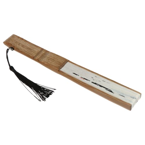 WESIEVYA Handfächer Bambus Japanischer Stil mit Baumwoll Leinen Tragbarer Handheld Fan für Sommer Dekoration und Party Traditionelles Kunsthandwerk Leicht und Kompakt WESIEVYA Handfächer Bambus Japanischer Stil mit Baumwoll Leinen Tragbarer Handheld Fan für Sommer Dekoration und Party Traditionelles Kunsthandwerk Leicht und Kompakt von WESIEVYA