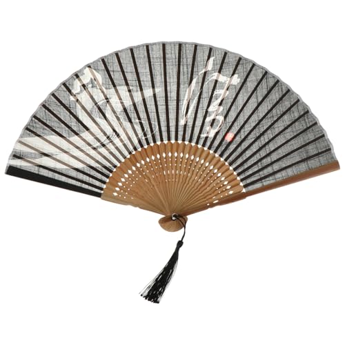 WESIEVYA Japanischer Bambus Faltfächer Handfächer Retro Stil Vintage Handheld Fan für Damen Herren Tanz Home Dekoration Stil WESIEVYA Japanischer Bambus Faltfächer Handfächer Retro Stil Vintage Handheld Fan für Damen Herren Tanz Home Dekoration Stil von WESIEVYA