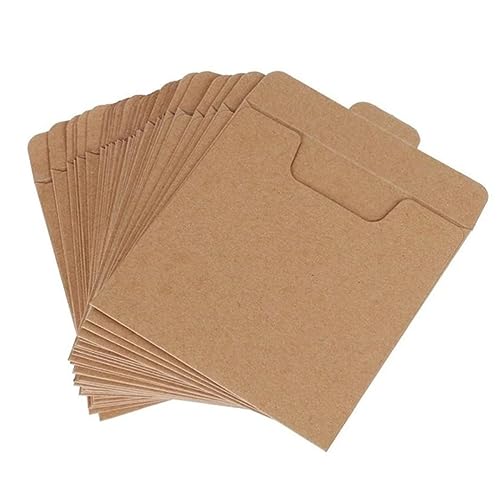 WESIEVYA 25er-Pack Kraft-cd-umschläge Zum Verschließen Tragbar für Die Aufbewahrung Von Musik Zu Hause und für Unterwegs WESIEVYA 25er-Pack Kraft-cd-umschläge Zum Verschließen Tragbar für Die Aufbewahrung Von Musik Zu Hause und für Unterwegs von WESIEVYA