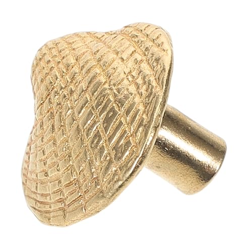 WESIEVYA Messing Schrankknopf Muschelform Kleiner Möbelknopf für Kommoden Schränke Dekorativer Vintage Griff für Küchenschrank und Tür Einfach zu Montieren Stilvoll für Wohnmöbel von WESIEVYA
