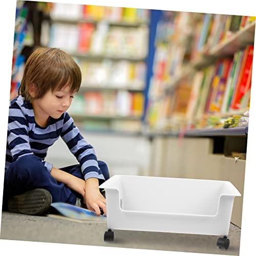 WESIEVYA Bücherregal Mit Rad Aufbewahrungs-Organizer Rollwagen Für Zuhause Badezimmer-aufbewahrungs-Organizer Mit Rad Bücher Spielzeug Aufbewahrungsbehälter von WESIEVYA