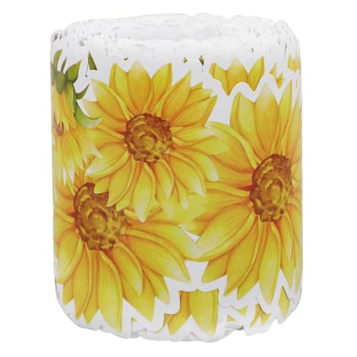WESIEVYA Pinnwand-Dekoration Mit Selbstklebenden Blumen Und Blattmusterrändern Aus Papier Im Retro Und Tropenstil Für Klassenzimmer Und Pinnwände WESIEVYA Pinnwand-Dekoration Mit Selbstklebenden Blumen Und Blattmusterrändern Aus Papier Im Retro Und Tropenstil Für Klassenzimmer Und Pinnwände von WESIEVYA