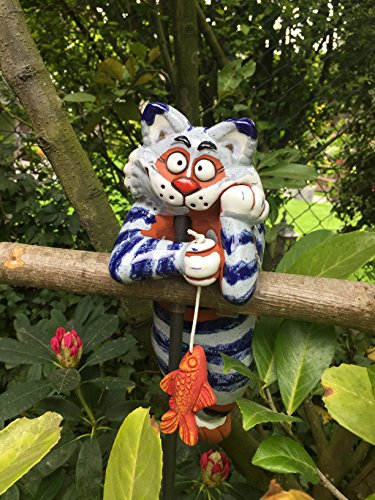 Monond FVLFIL TB Katze Gartenkugel Gartenstecker Blumenstecker Keramik Frostfest Monond FVLFIL TB Katze Gartenkugel Gartenstecker Blumenstecker Keramik Frostfest von WESKEY