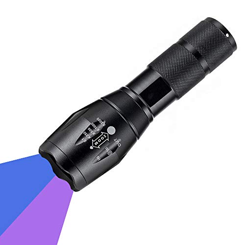 UV Taschenlampe, WESLITE 365nm & 395nm Ultraviolett Taschenlampe 2 in 1 Dual UV Taschenlampen Schwarzlicht Zoombarer Haustier Urindetektor Dokumentenprüfung Skorpione Felskunst Fotografie UV Taschenlampe, WESLITE 365nm & 395nm Ultraviolett Taschenlampe 2 in 1 Dual UV Taschenlampen Schwarzlicht Zoombarer Haustier Urindetektor Dokumentenprüfung Skorpione Felskunst Fotografie von WESLITE