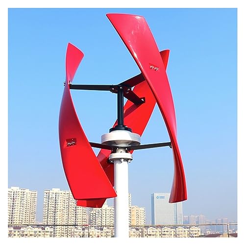 Wind Turbinengenerator Factory Outlet 300w 400w 600w 12v 24v 48v 96v Vertikale Achse Permanent MaglevWith Hybrid MPPT Controller(With off system,RED_400W 12V) von WESLNN