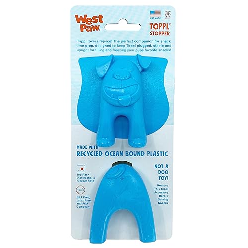 West Paw Toppl Stopper Aqua Blue 2 Pack von WEST PAW