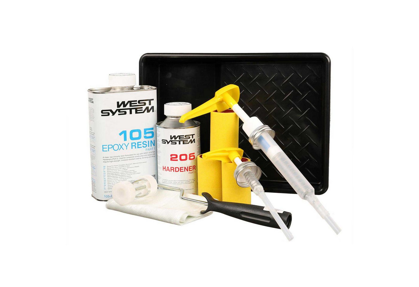WEST SYSTEM Epoxidharz West System A-Pack 105 (Harz) - 205/206(Härter) Boot Epoxidharz Sets von WEST SYSTEM
