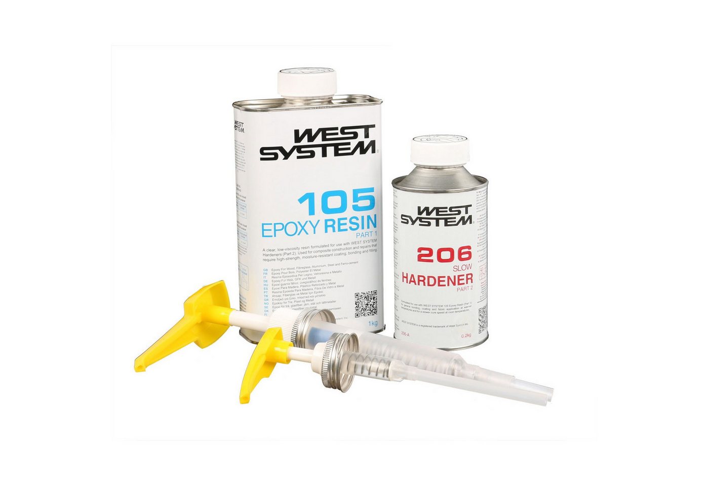 WEST SYSTEM Epoxidharz West System A-Pack 105 (Harz) - 205/206(Härter) Boot Epoxidharz Sets von WEST SYSTEM