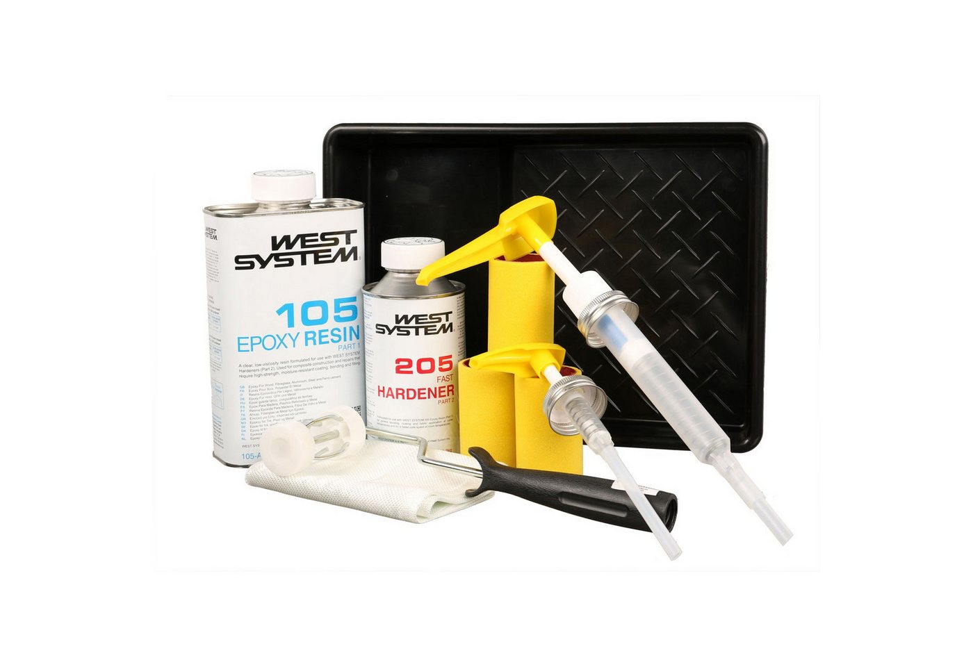 WEST SYSTEM Epoxidharz West System A-Pack 105 (Harz) - 205/206(Härter) Boot Epoxidharz Sets von WEST SYSTEM