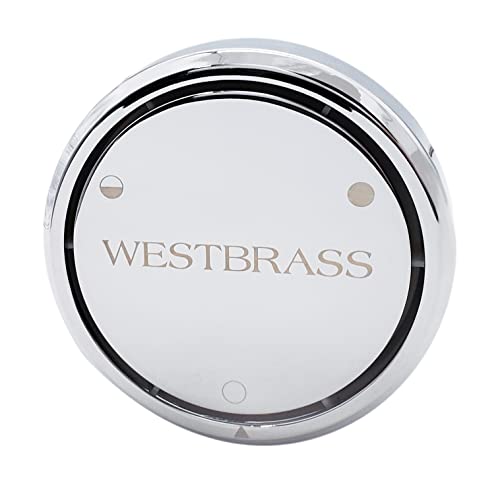 Westbrass D493CHM-26 Universal Deep Soak Badewannenablauf Klempner-Set mit 2-Loch-Abdeckplatte, poliertes Chrom von WESTBRASS