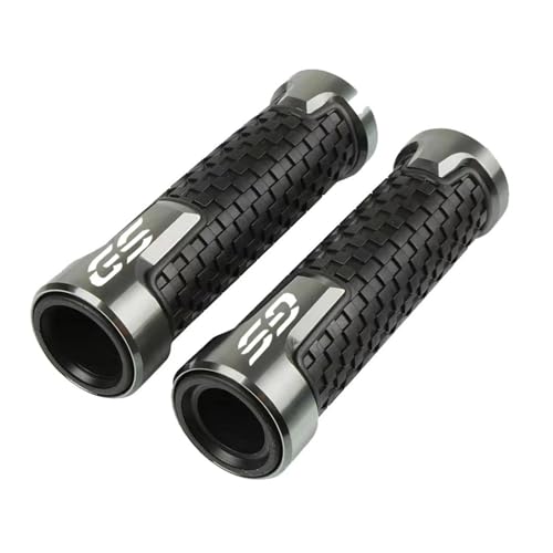 WESTCH Motorrad Griff Für BMW R1200GS R1250GS R 1200GS R1250 GS R 1250 GS LC ADV 1200 7/8 '' 22mm Bar Ends Motorrad Griffe Motorrad Lenker Enden Motorrad-Lenkergriffe(Grey) von WESTCH
