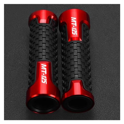 WESTCH Motorrad Griff Motorrad Lenker Griffe Griff Enden Stecker Slider Kappen Für Yamaha MT125 MT-125 MT 125 2014-2024 2023 2022 2021 2020 2019 Motorrad-Lenkergriffe(Red) von WestCH