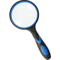 WESTCOTT Lupe schwarz/blau 3-fach, Ø 100 mm von WESTCOTT