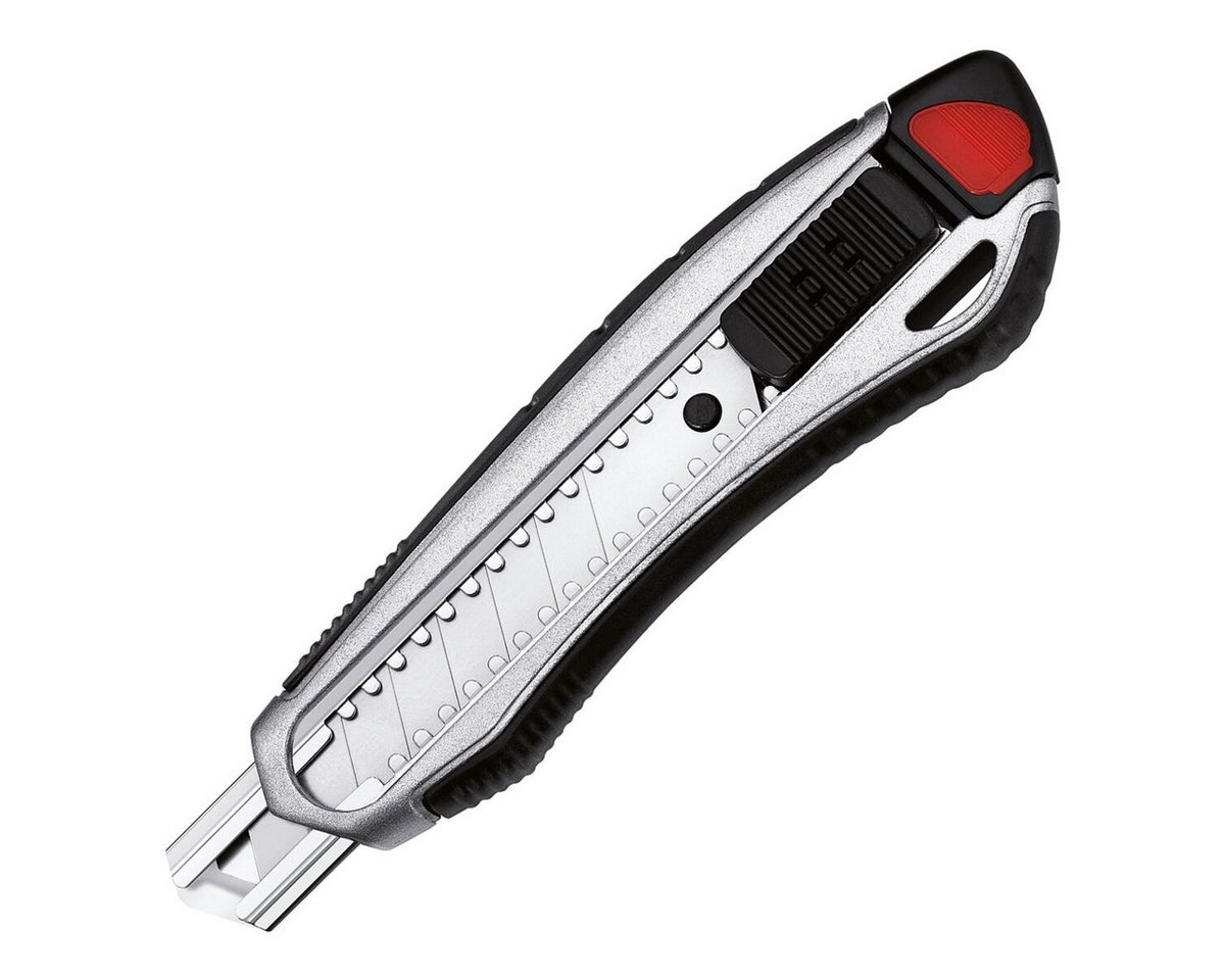 WESTCOTT Cuttermesser Aluminium Alloy, Klinge: 1.8 cm, mit Abbrechklinge und Rasterautomatik WESTCOTT Cuttermesser Aluminium Alloy, Klinge: 1.8 cm, mit Abbrechklinge und Rasterautomatik von WESTCOTT