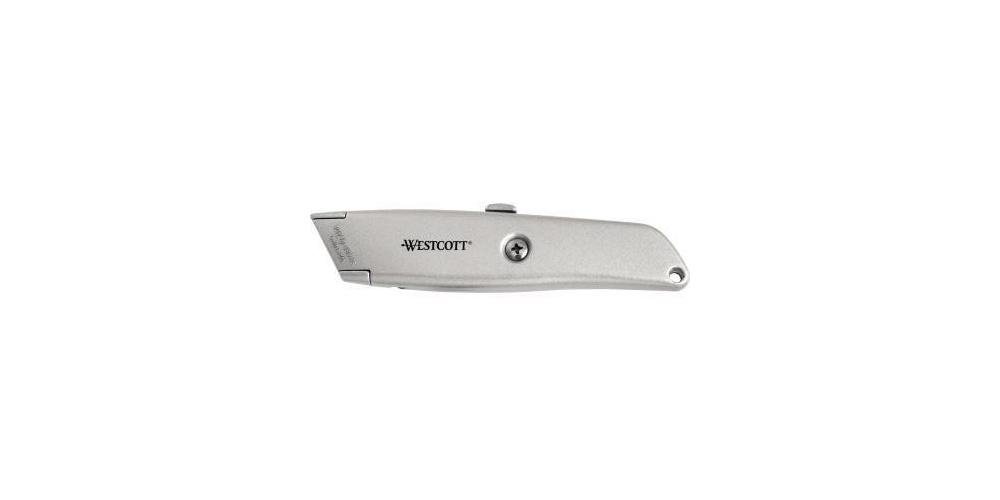 WESTCOTT Cuttermesser Cutter ALUMINIUM 18mm 155mm Stahl silber von WESTCOTT