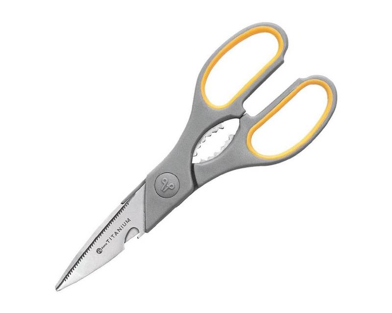 WESTCOTT Haushaltsschere Titanium, 21 cm, mit Microverzahnung und Flaschenöffner von WESTCOTT