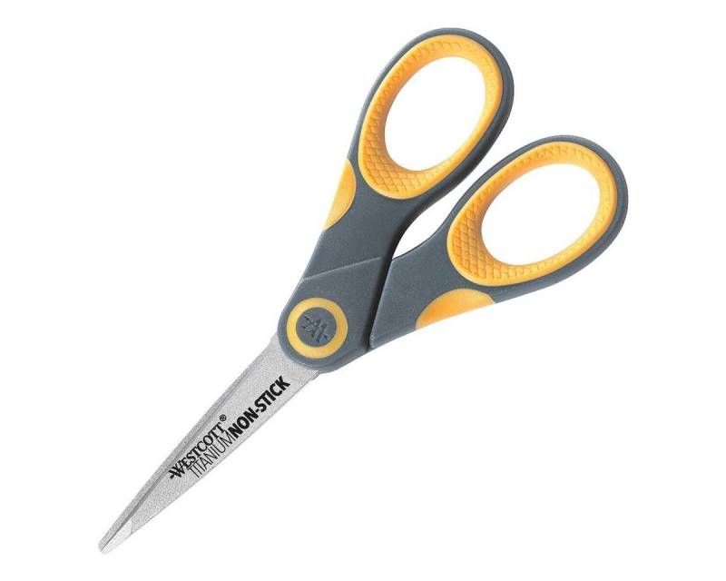 WESTCOTT Haushaltsschere Titanium non-stick, 12,7 cm, für Rechts- und Linkshänder von WESTCOTT