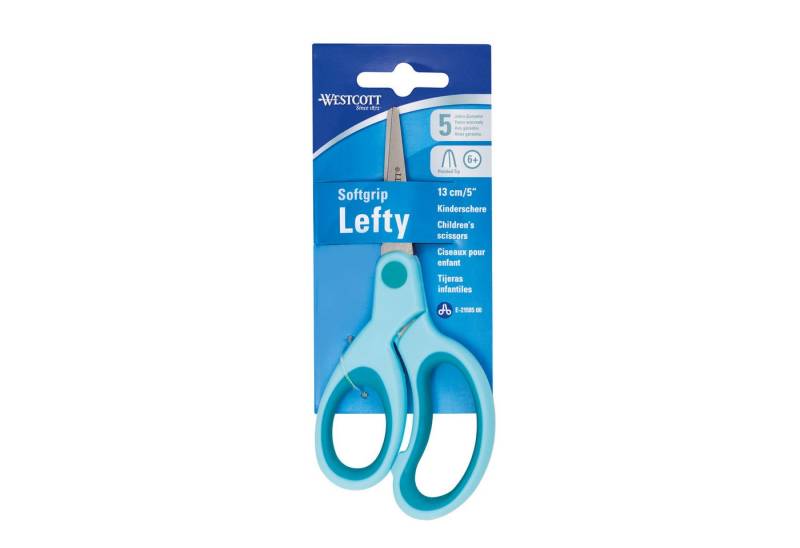 WESTCOTT Papierscheren Kinderschere E-21585 00 violett spitze Spitze 13cm türkis von WESTCOTT