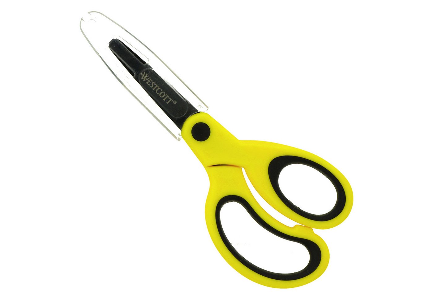 WESTCOTT Papierscheren Kinderschere KidsNEON E-21563 00 runde Spitze 13cm gelb von WESTCOTT