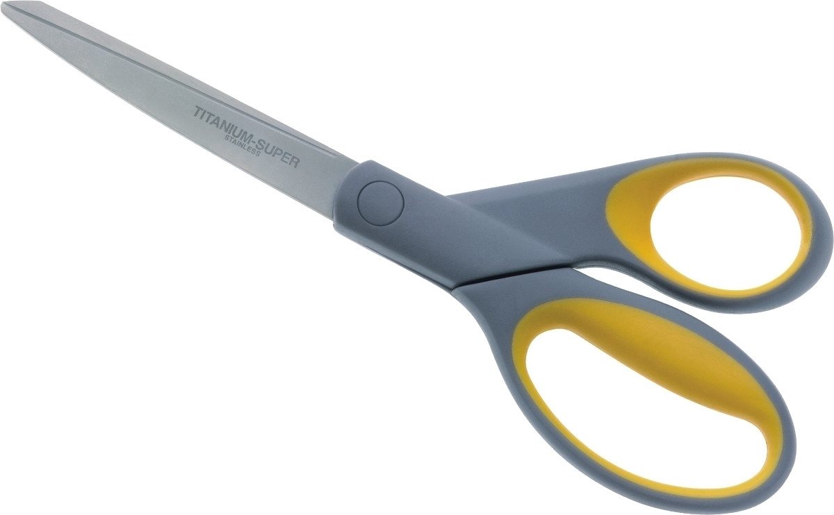 WESTCOTT Papierscheren Schere TITANIUM Super 21cm gelb/grau von WESTCOTT