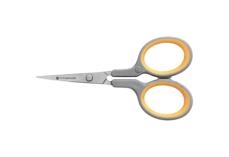 WESTCOTT Papierscheren Schere Titanium Super E-30444 00 geb. 10cm/4Zoll gelb/grau von WESTCOTT