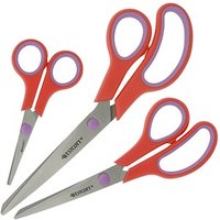WESTCOTT Papierscheren-Set Easy Grip, 3 St. von WESTCOTT