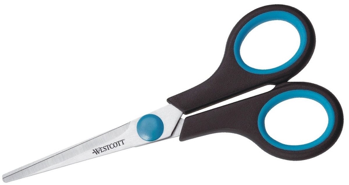 WESTCOTT Papierscheren Universalschere SoftGrip 13 cm schwarz/blau WESTCOTT Papierscheren Universalschere SoftGrip 13 cm schwarz/blau von WESTCOTT