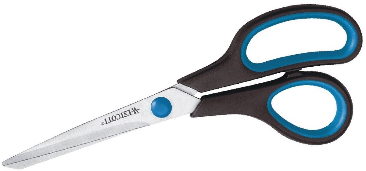 WESTCOTT Papierscheren Universalschere SoftGrip 21 cm Linkshänder schwarz/blau WESTCOTT Papierscheren Universalschere SoftGrip 21 cm Linkshänder schwarz/blau von WESTCOTT