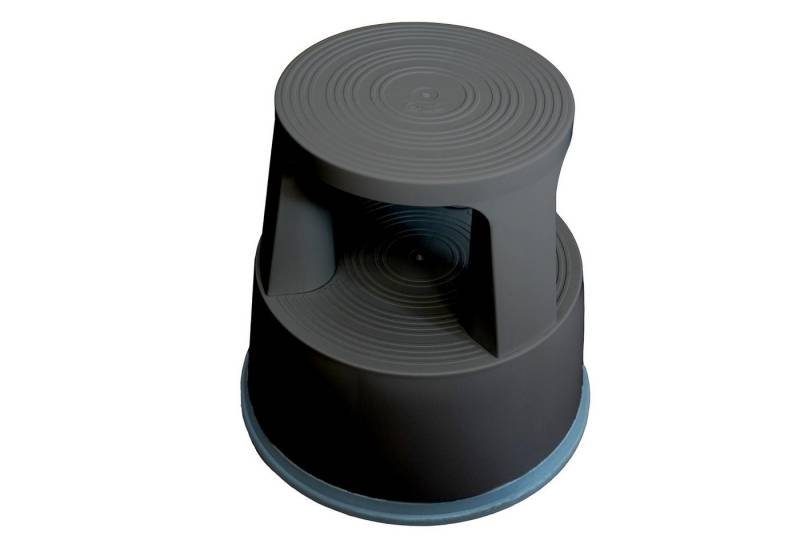 WESTCOTT Tritthocker Rollhocker Schwarz, 3 Gleitrollen, Stopautomatik, TÜV-geprüft, max. 150kg, Werkzeugfreie Montage von WESTCOTT
